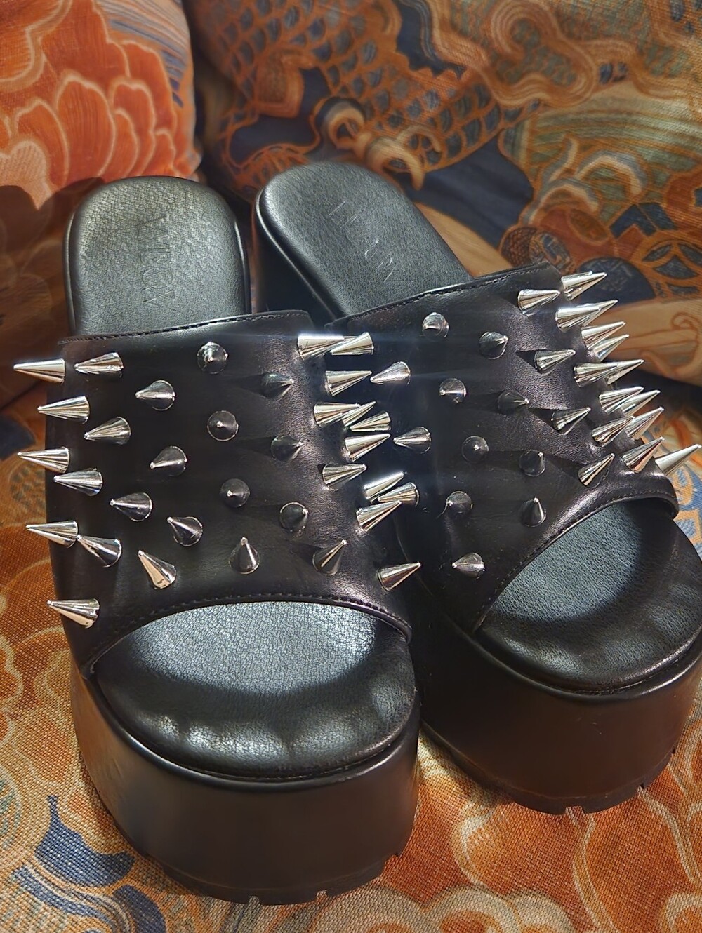 Rare Widow Spiked Sandles By..dolls Kill